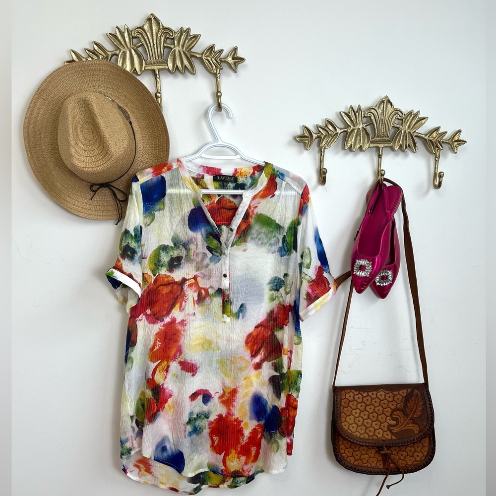 Colorful Floral Women's Tunic